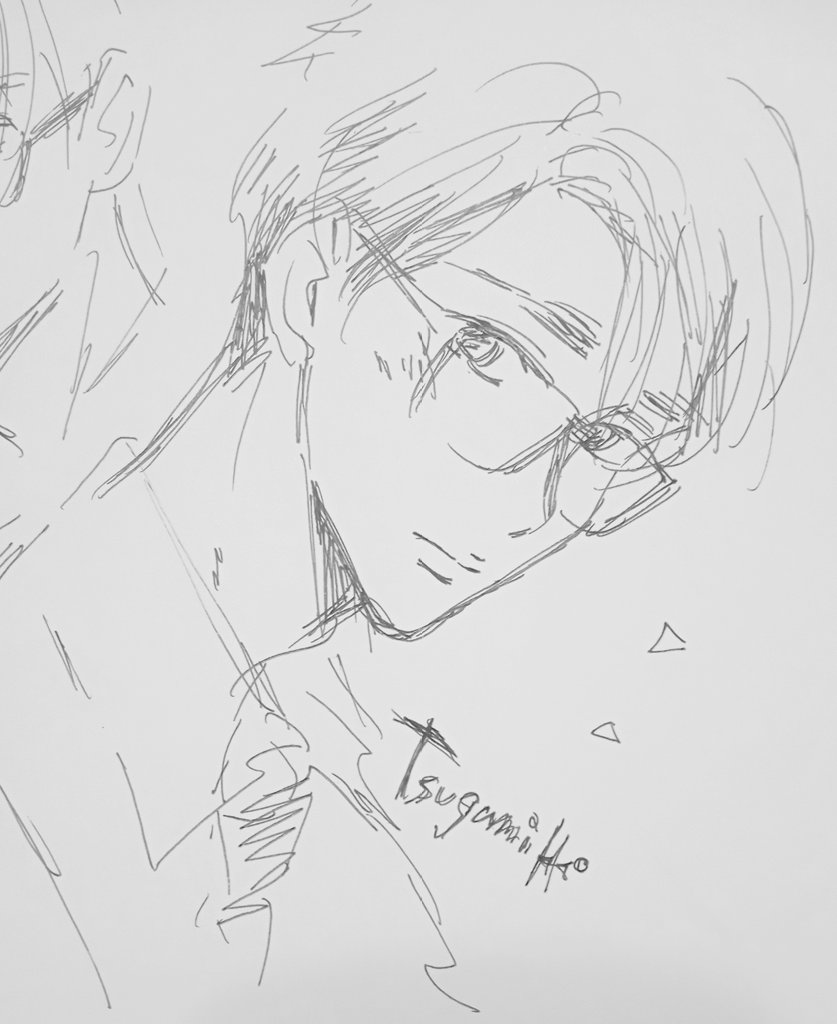 J庭60に向けて新作のネーム始めます
またマフィン関連なのですが
スピンオフ『菅原の恋（仮）』です
このメガネ君はだいぶこじらせてる設定なので描くのもしんどそうだけどがんばるぞ💪
マフィン読んでなくても読める読み切りにします🥰