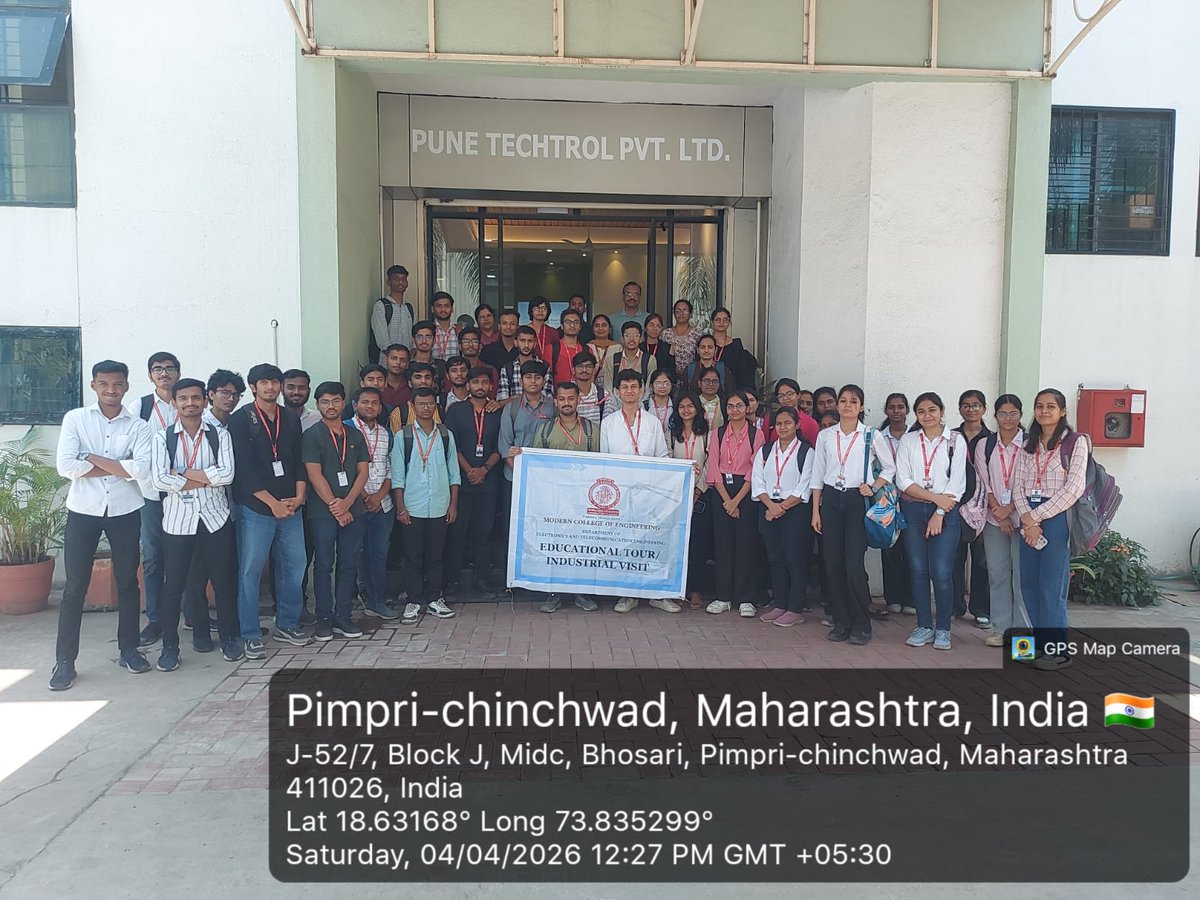 PuneTechtrol's tweet photo. Today, we hosted students from PES Modern College of Engineering. Students got a closer look at real-world industrial practices. Such interactions play a vital role in shaping future engineers and strengthening the industry–academia bridge.
#studentvisit #leveldetection https://t.co/7UmqAueuhV