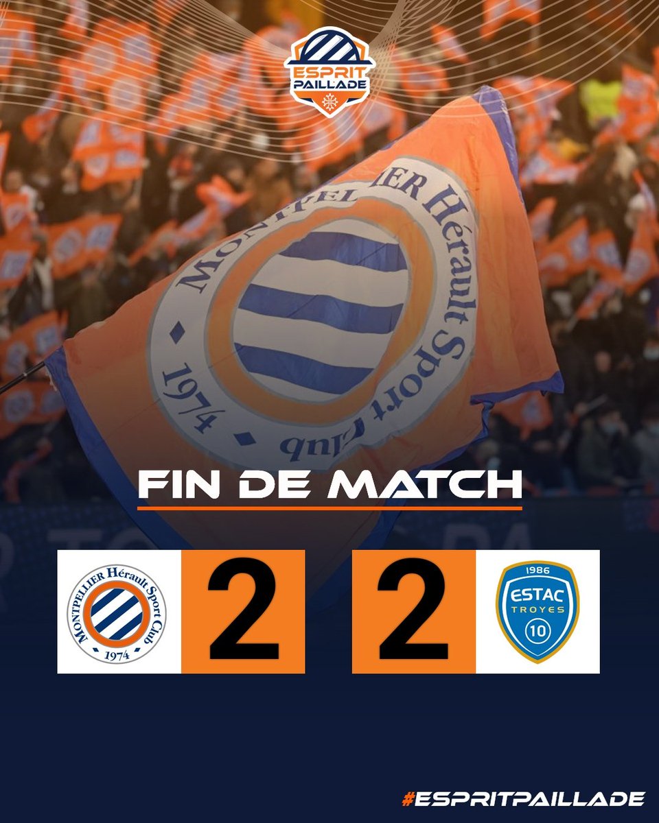 EspritPaillade's tweet image. ⌚ 90+5' | #L2 | 𝑫𝒊𝒓𝒆𝒄𝒕 | #MHSCESTAC 2️⃣-2️⃣

C'est terminé sur ce score de parité à la Mosson. 

Réactions et compte-rendu à venir sur espritpaillade.com