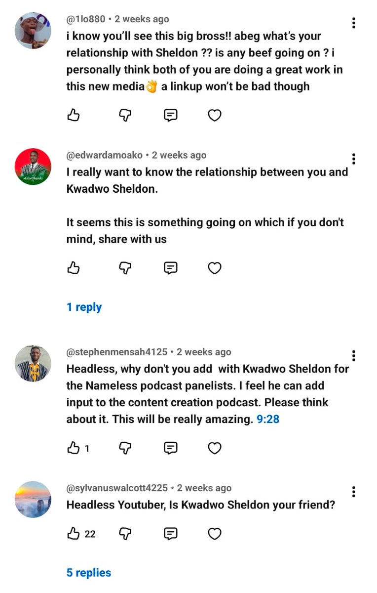 HeadlessYouTube's tweet photo. I said I want to do Q&amp;A on my Frederick Mattey channel so people should ask questions. 

See the questions they're asking 🤦🏽‍♂️ https://t.co/ZnpxfBH4nW