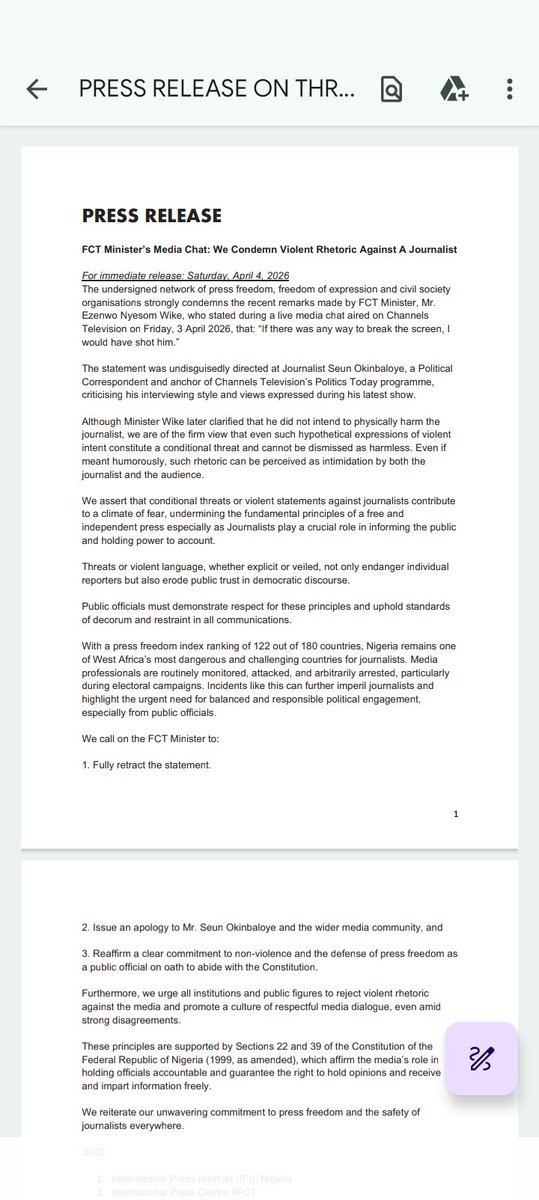 Chidi Anselm Odinkalu, CGoF tweet media