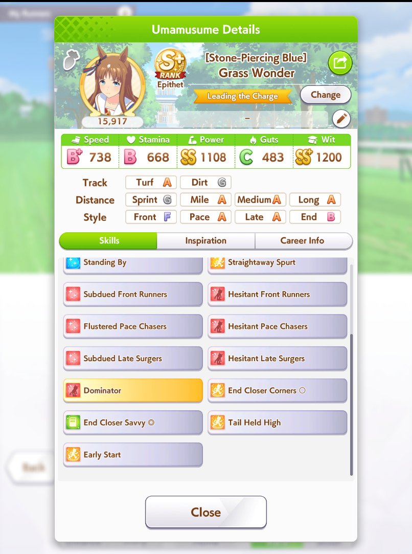 Información real de Tokai Teio tweet media