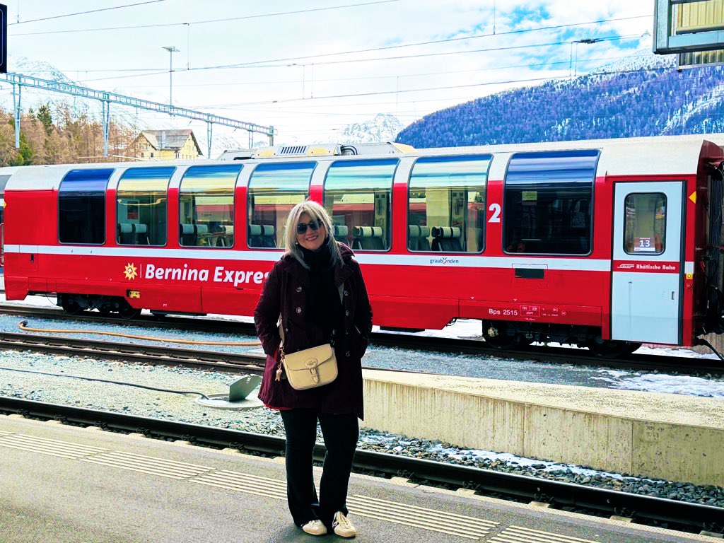 Cumpliendo mi sueño de pasear en el Bernina. 🥲