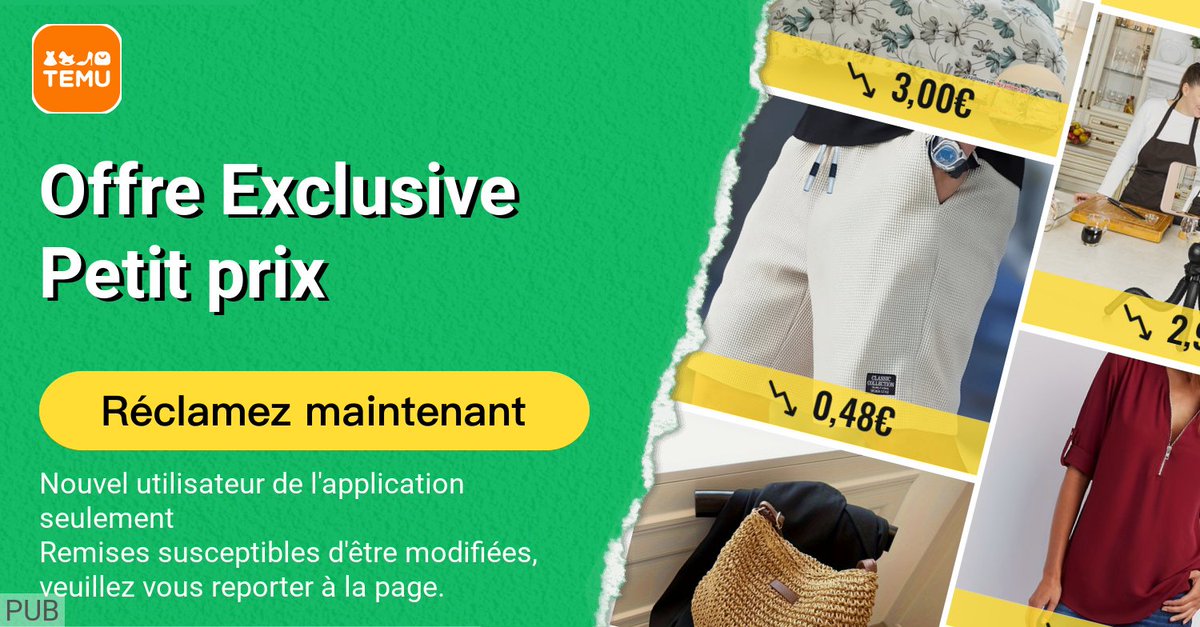 Angyboo3's tweet photo. ⭐️ Appuyez sur le lien offre exclusive https://t.co/pnAu7krx5j ou recherchez acw531389 dans l'application Temu pour obtenir des articles de qualité supérieure à des prix ultra-bas. 🛍️ Ces offres imbattables ne sont disponibles qu'ici. Faites des achats maintenant https://t.co/VDhyZalW0K