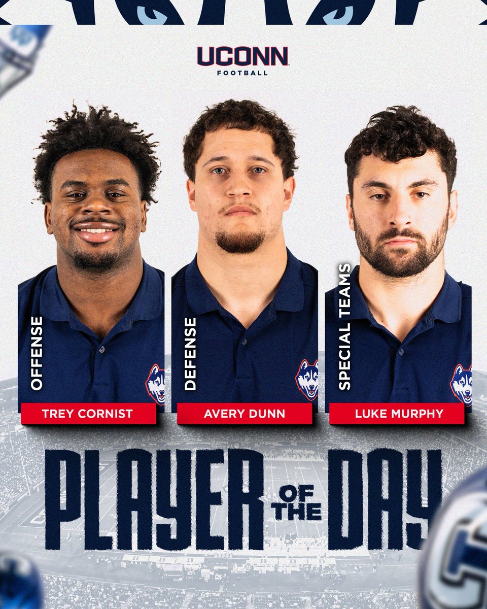 UConnFootball's tweet photo. Consistent progress 📈 https://t.co/OAqg7P28B1