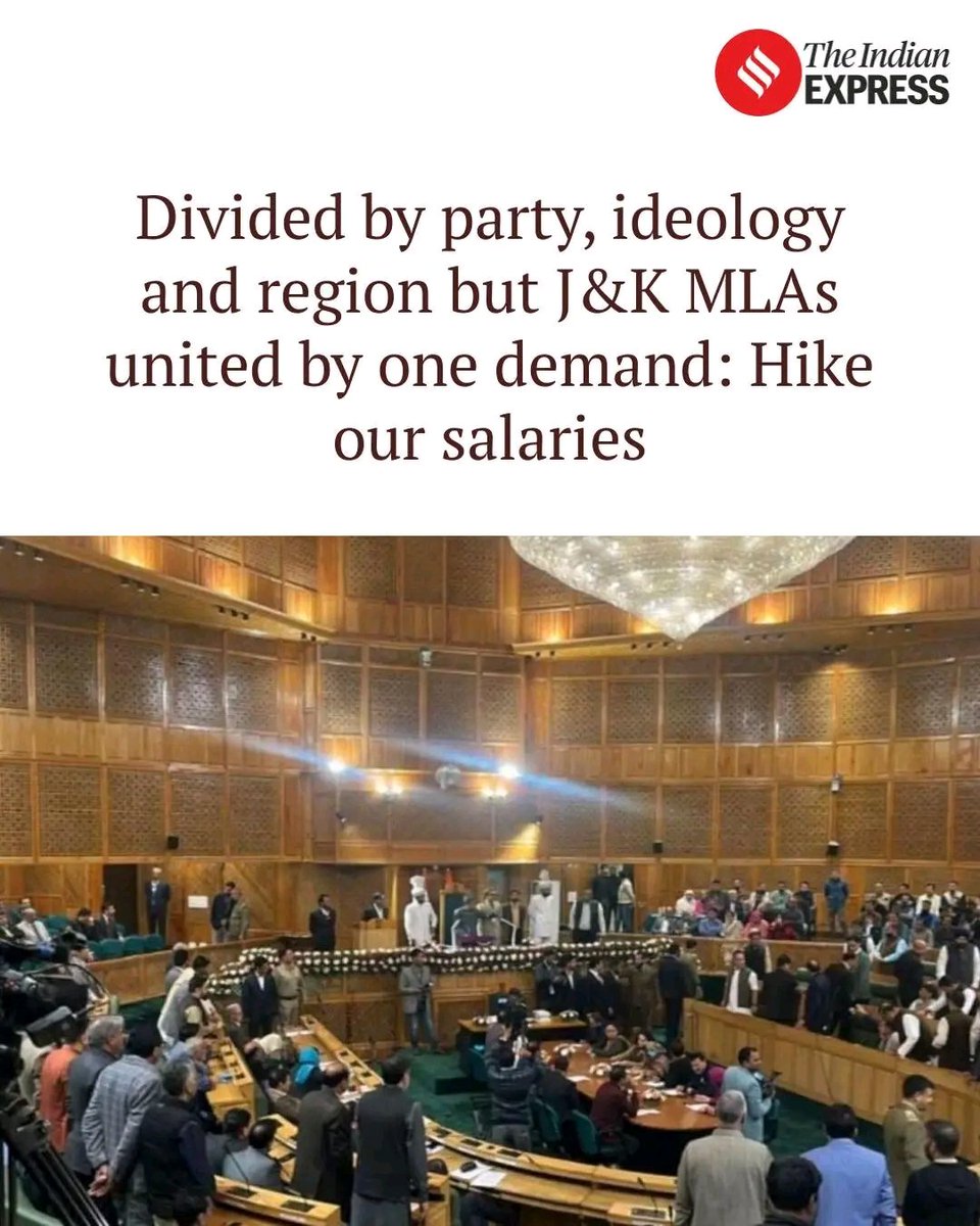 Divided on everything. United for salary hike <a href="/JKNC_/">JKNC</a>
 <a href="/jkpdp/">J&K PDP</a> <a href="/BJP4JnK/">BJP Jammu & Kashmir</a>
But when it comes to ethnic Kashmiris  open merit students &amp; daily wagers  silence
Reservation imbalance. Daily wagers still waiting. Youth still struggling
People asked for justice. Where is it? <a href="/OmarAbdullah/">Omar Abdullah</a>