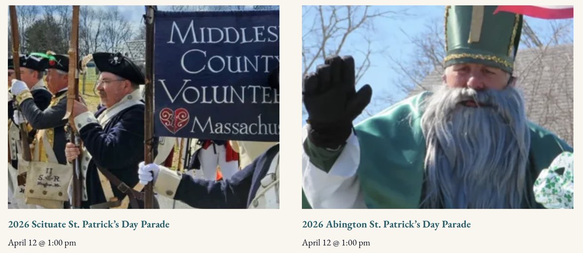 TheBostonIrish's tweet image. Next Saturday, April 12, #StPatricksday parades in #ScituateMA and #AbingtonMA, check them out! irishboston.org/parades/
@ScituateParade @SeePlymouth @AohPlymouth @info_scituatema