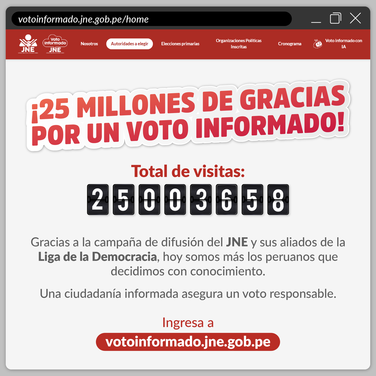 JNE Perú tweet media