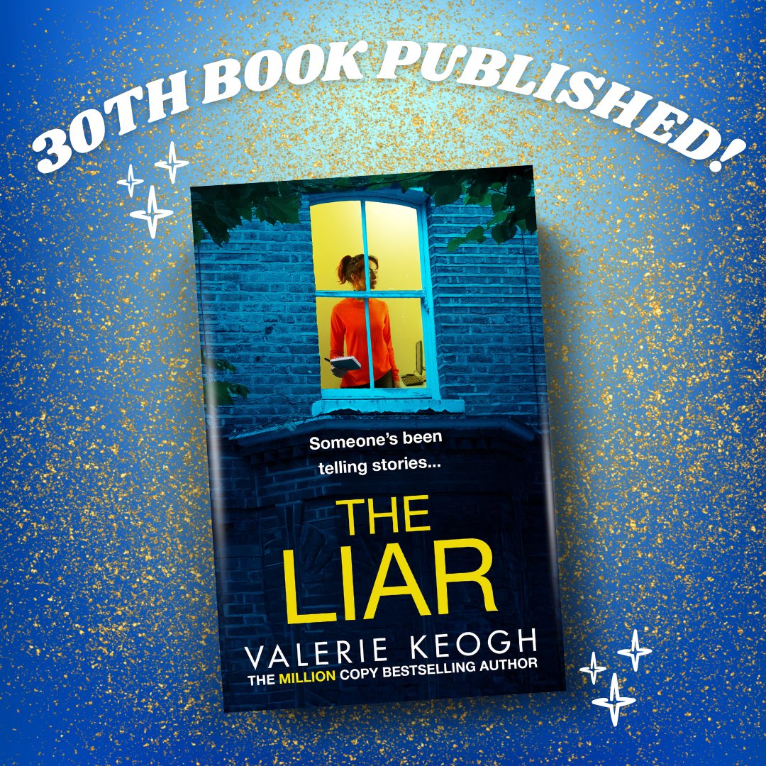 BoldwoodBooks's tweet photo. Someone's been telling stories... and it turns out it's @ValerieKeogh1! Did you know that #TheLiar is actually Valerie's 30th book published? You can get your copy here if you haven't already! https://t.co/VlScQLsndv https://t.co/oNDJB4XXsX