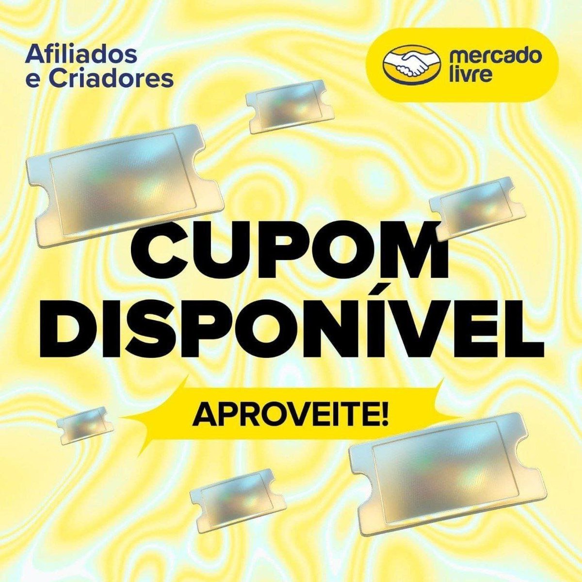 CORRE! NOVO CUPOM MERCADO LIVRE 🟡

➡️ 20% off compras acima de R$79, limitado a R$60
🎟 Cupom PRM05X91DL

🔗 Ative aqui:  meli.la/1tLbxj5

✨ Entre pelo link, procure pelo produto desejado e coloque cupom na finalização!
#anúncio