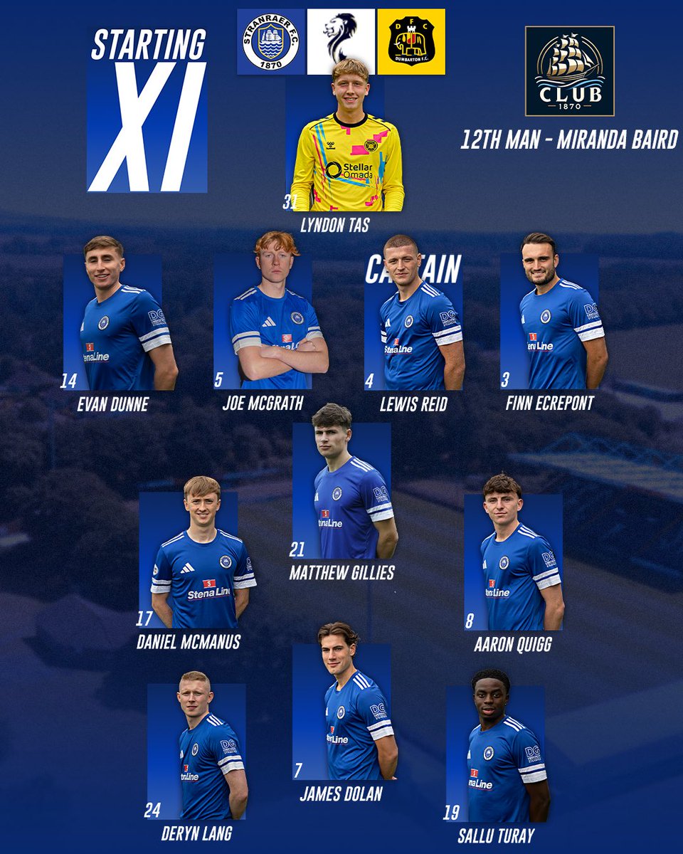 StranraerFC's tweet photo. ICYMI โคต๏ธ
The Bluesโ starting lineup ๐ฒ
#MONBLU ๐ https://t.co/H3xhrfO2y6