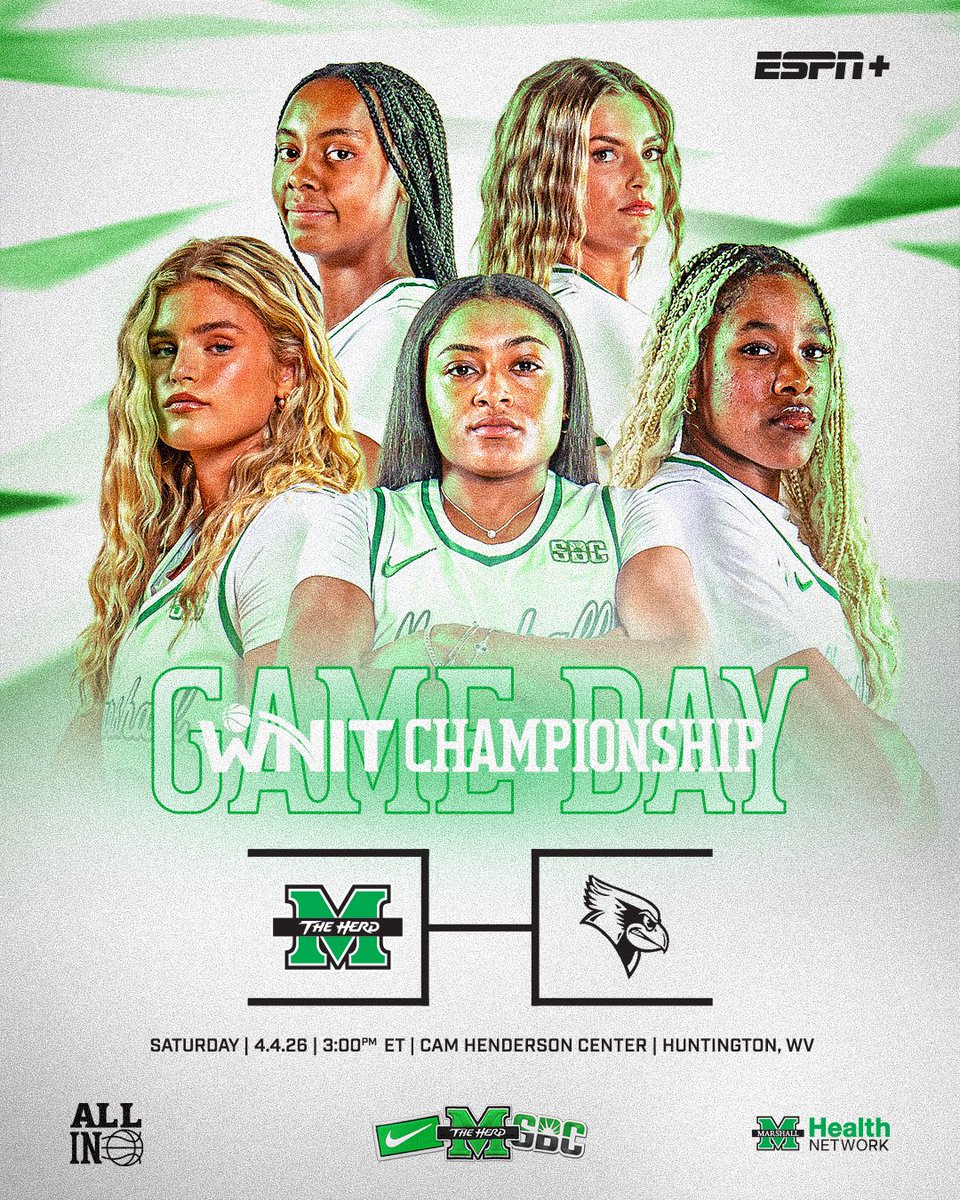 HerdWBB's tweet image. The moment is here. 

🆚 Illinois State
🏟️ The Cam Henderson Center 
⌚️3:00pm 
📺 ESPN+

#ALLIN