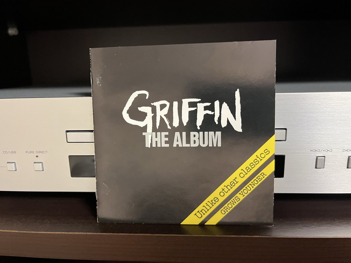 GRIFFIN “THE ALBUM”、大好きなアルバムです！当時十三ファンダンゴとハックフィンで観れたのが、今となってみると本当に貴重な時間で、よかったー😄
