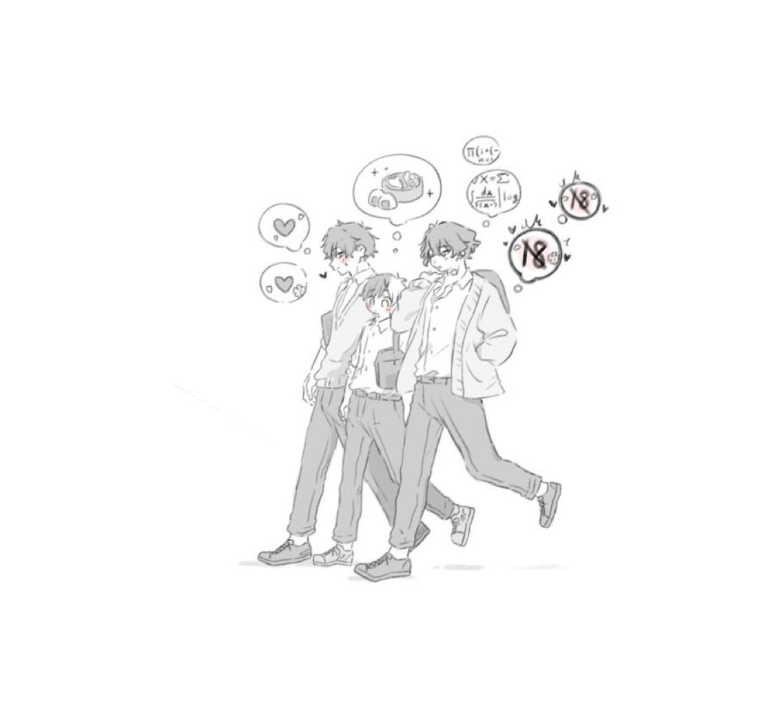 学生パロ⛰️🌸🐢(再掲)