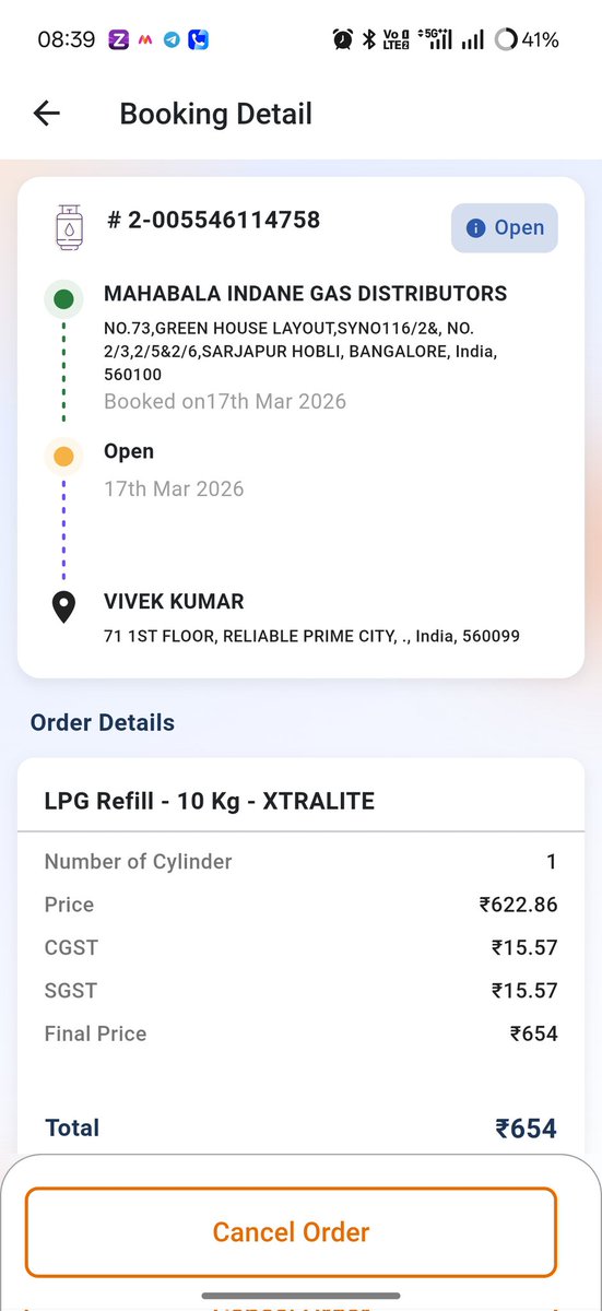 Vivekcricsport's tweet photo. @IndianOilcl Still not delivered @IndianOilcl https://t.co/QxIOXddTKO