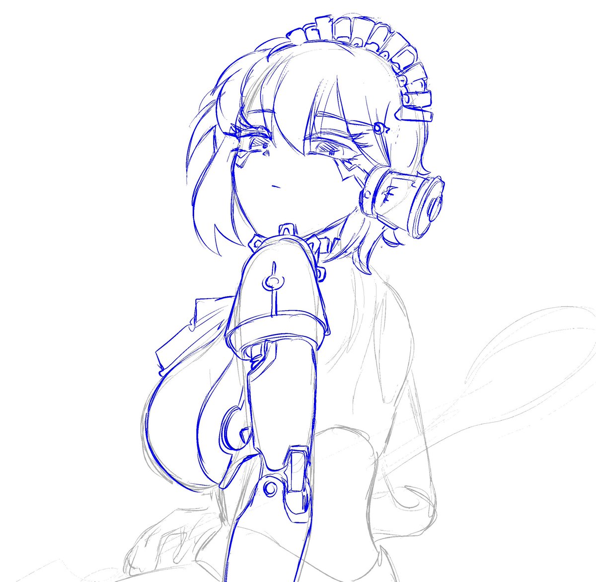 ジトッ
#イラスト
#今月描いた絵を晒そう
#女の子イラスト