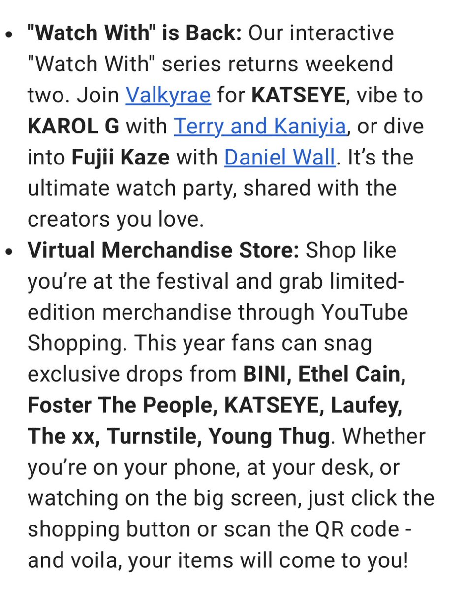 BINI IS GLOBAL🌎

BINI, out of the worldwide artists, is featured on YouTube’s blog for Coachella with YouTube shopping featuring official festival merchs. 

That’s on the Nation’s Girl Group! 
🌸🇵🇭🌎
#BINI #BINI_Coachella #Coachella2026