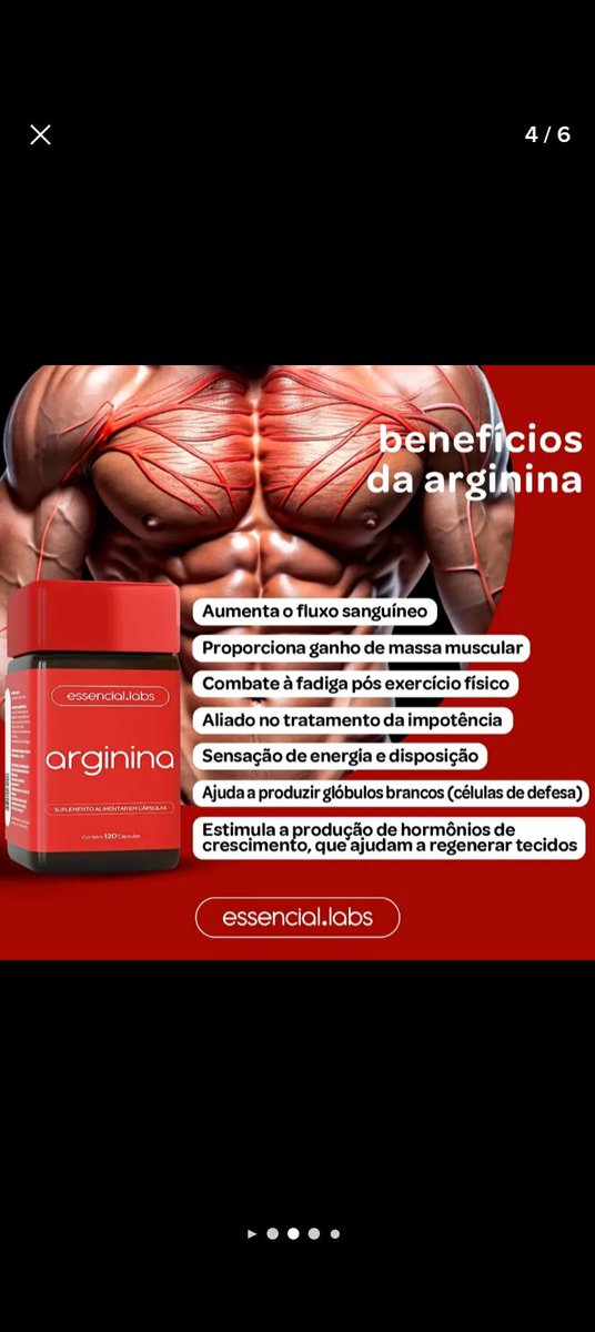 Gilson1584's tweet photo. Sabor Hormônio!

ARGININA essêncial Labs é o suplemento que vai elevar seus resultados com aumento de energia e força 
Aumento da massa muscular 
Produção de Hormônios e regeneração dos tecidos 

Link pra comprar 
https://t.co/CxT3qzQhK1

#suplementos #OfertasRelampago #arginina https://t.co/61dK9oV7N8