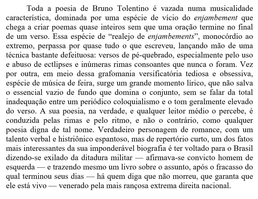 posmilenarismo's tweet photo. Em breve a @EditoraSator lançará a versão corrigida e ampliada do fantástico livro de Alexei Bueno: "Uma história da poesia brasileira". Um pequeno trecho abaixo: https://t.co/NRRpXmWVf6