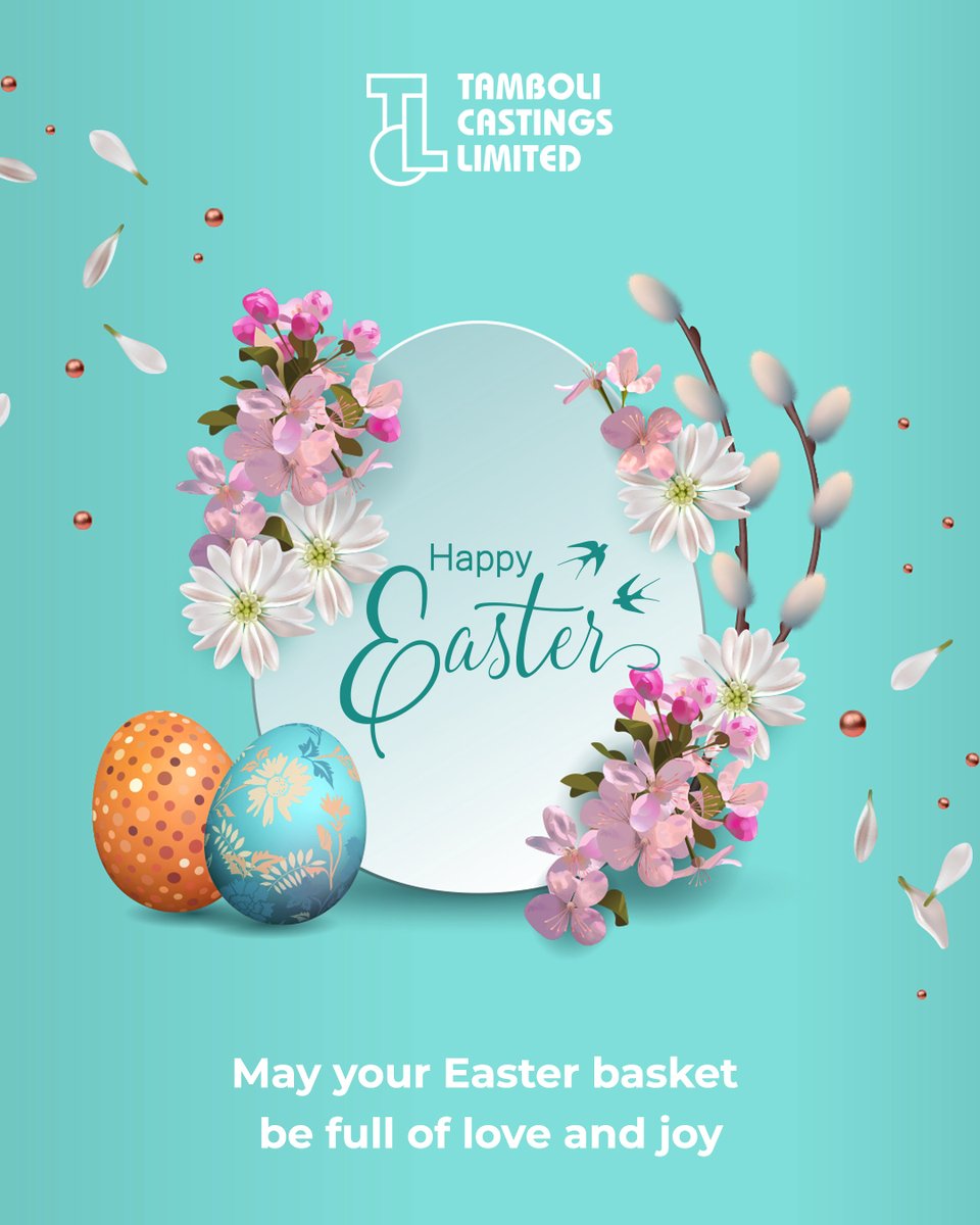 Tamboli_TCL's tweet photo. On the occasion of Easter, we extend our warmest wishes for peace, growth, and prosperity.
May the season inspire new opportunities and sustained success.

Happy Easter from Team TCL.

#HappyEaster #EasterWishes #GrowthAndSuccess #SpringRenewal #TCL #India https://t.co/WAOhd0Y8AX