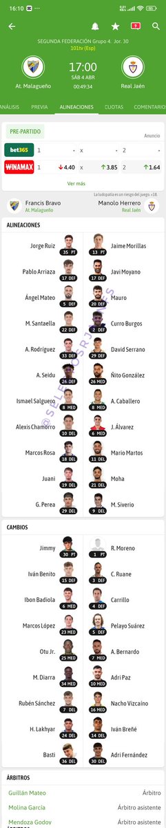 Selectos R Jaén y FS tweet media