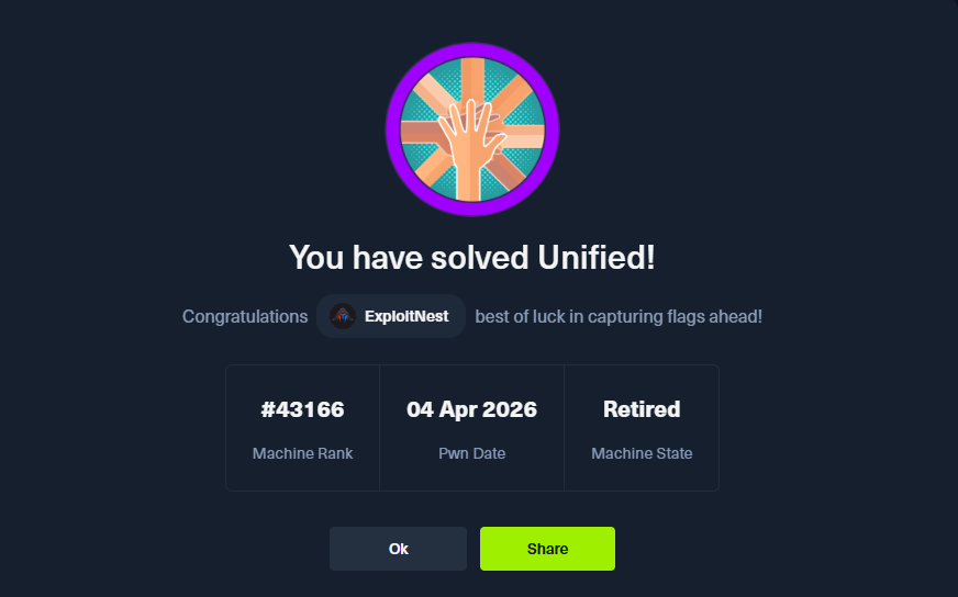 ExploitNest's tweet photo. 🚨 Unified (HTB) Pwned 🚨

Solved a Log4j (Log4Shell) based machine — from exploitation to full root access 💻🔥

Great hands-on learning on real-world impact of vulnerable dependencies!

#HTB #Log4j #HackTheBox #Pentesting #CyberSecurity https://t.co/lDoVTOPXjf