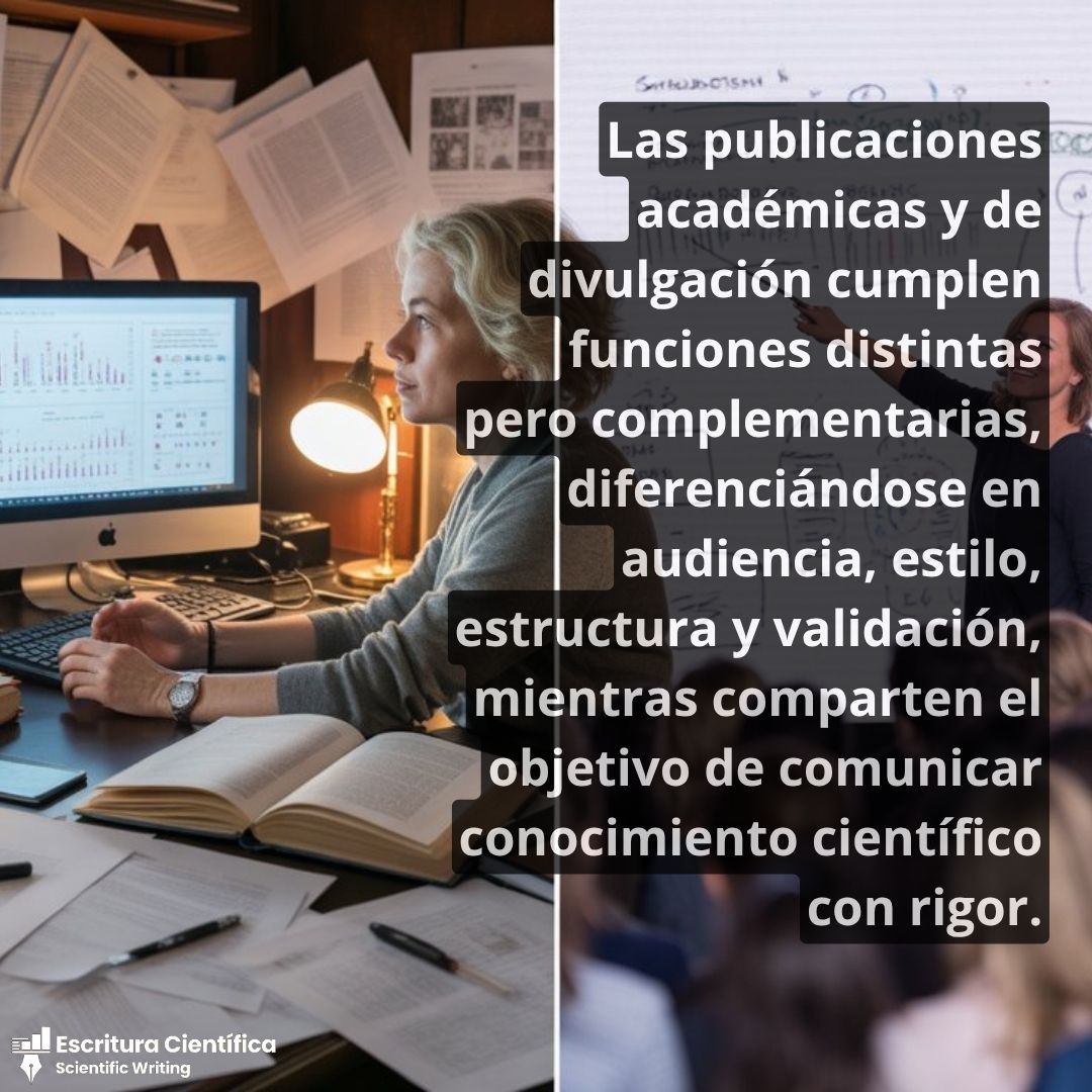 marireyc's tweet photo. Las publicaciones académicas y de divulgación no son lo mismo 🔬📖 Descubre sus diferencias en propósito, estilo y audiencia, y aprende a comunicar mejor tu investigación. #EscrituraCientifica #DivulgacionCientifica #ComunicacionCientifica #Academia https://t.co/W5ChontDVk https://t.co/vTj6DccmXm