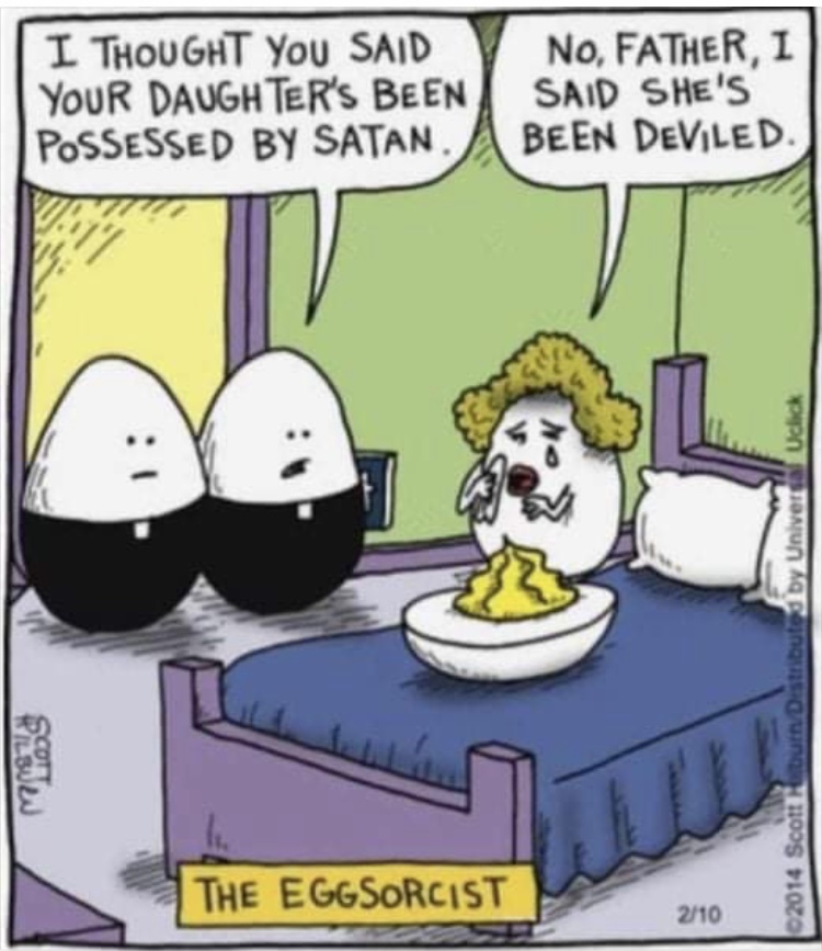 ECrowens's tweet photo. #easter #eastereggs #easterbasket #happyeaster #easterbunny #wrongway #wrongplacewrongtime #wronganswer #wronganswersonly #deviledeggs #exorcist https://t.co/zpORMWz0af