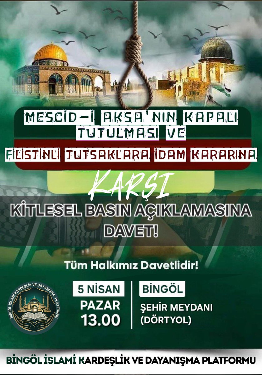 Bingöl İslami Kardeşlik ve Dayanışma Platformu tweet media