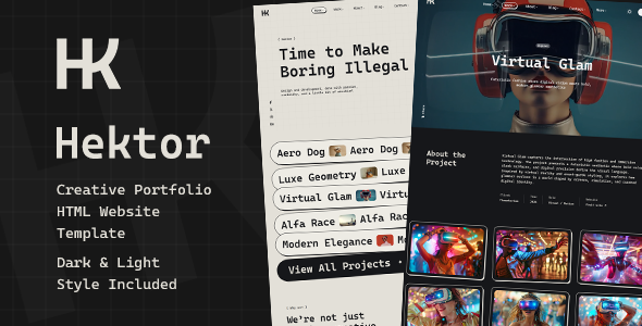 Hektor is a premium creative agency HTML website template built for modern portfolios, digital agencies, freelancers, artists, and creative professionals.

Demo: demo.themetorium.net/html/hektor/
Get it here: 👉 1.envato.market/hektor