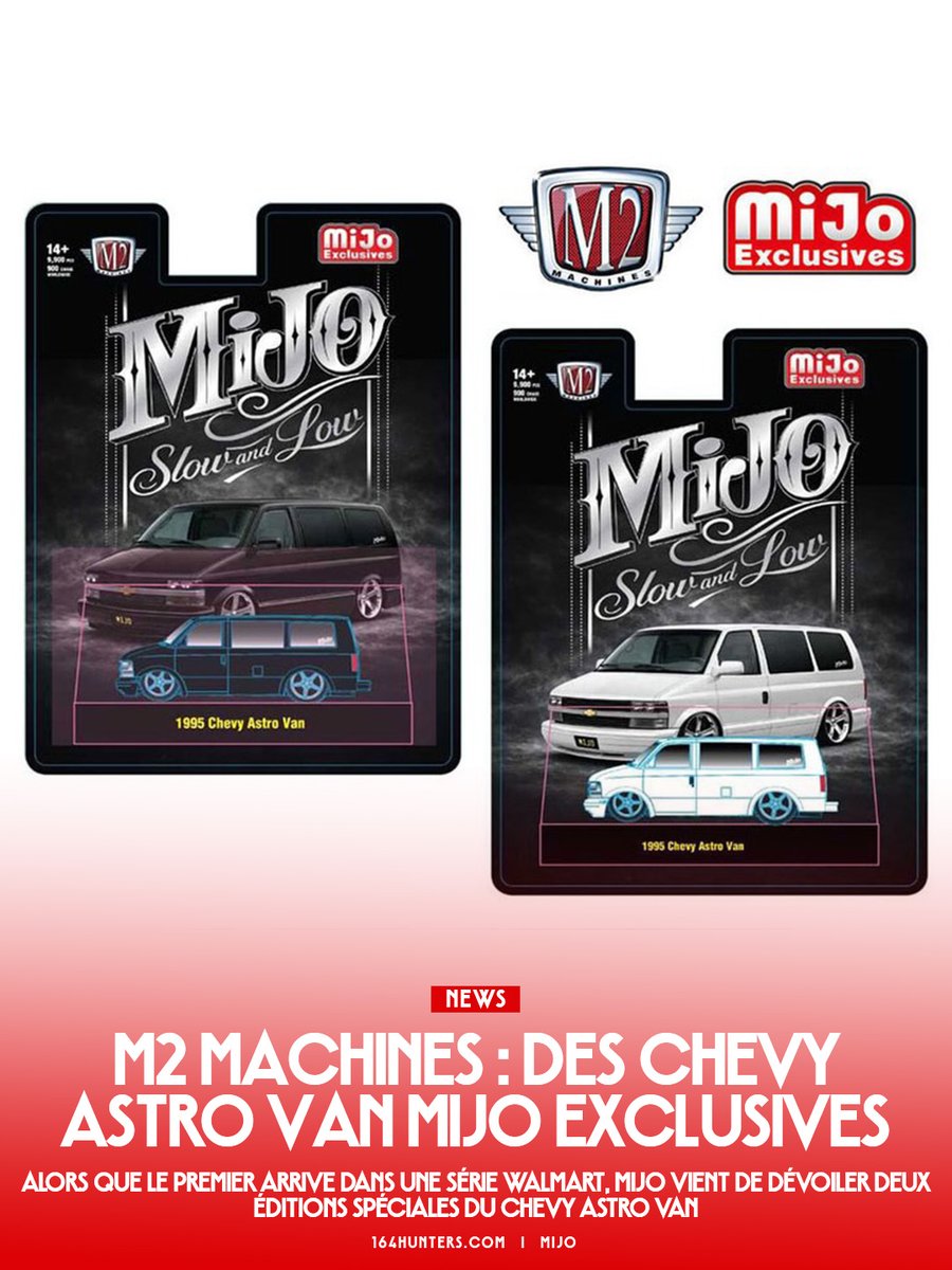 164hunters's tweet photo. 🇫🇷 M2 Machines : Des Chevy Astro Van Mijo Exclusives
🇯🇵 M2 マシン: 独占的なシボレー アストロ ヴァン ミジョ
🇺🇸 M2 Machines: Exclusive Chevy Astro Van Mijo
---
#M2Machiens #Mijo #Chevy #AstroVan
▶ Lien en commentaire https://t.co/doeo8pMrq3