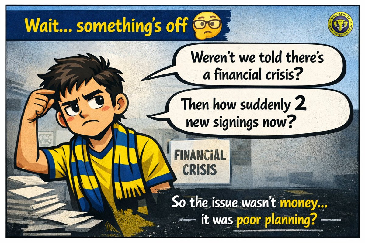 kbfc_manjappada's tweet image. Gimmicks over growth. Again 🎭

 #manjappada #SAVEKBFC