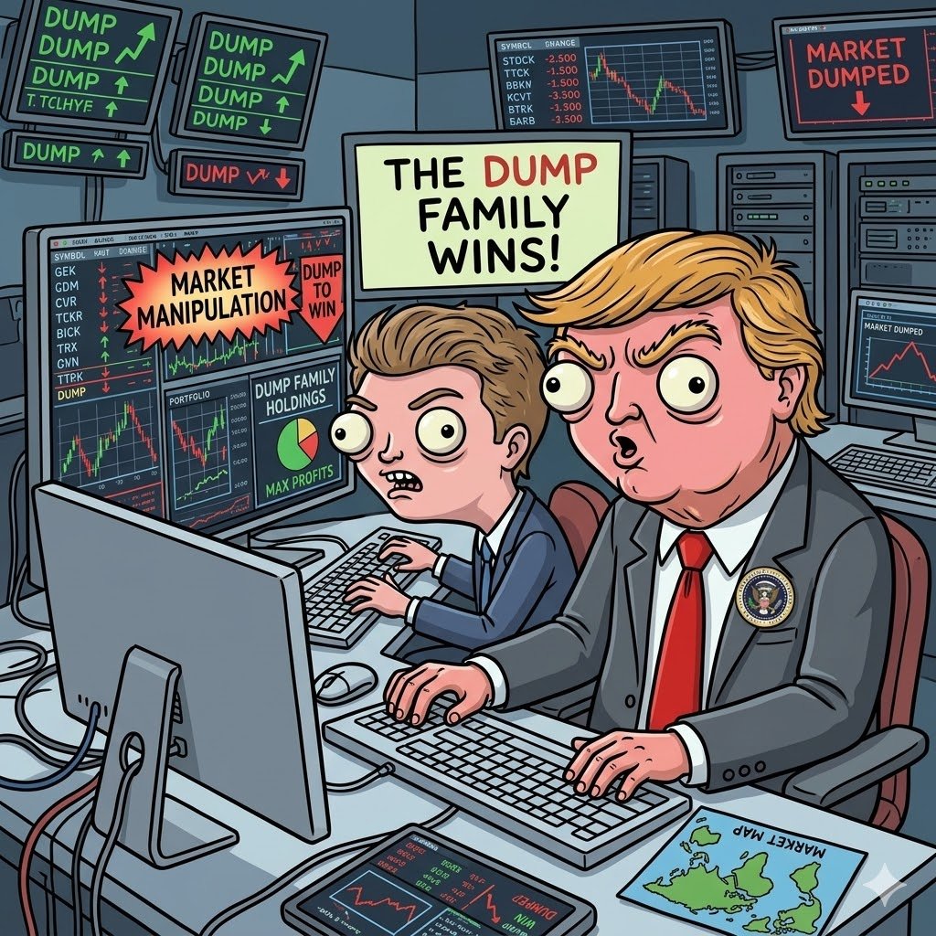 I'm wunning cause I'm part of the Dunald dump family