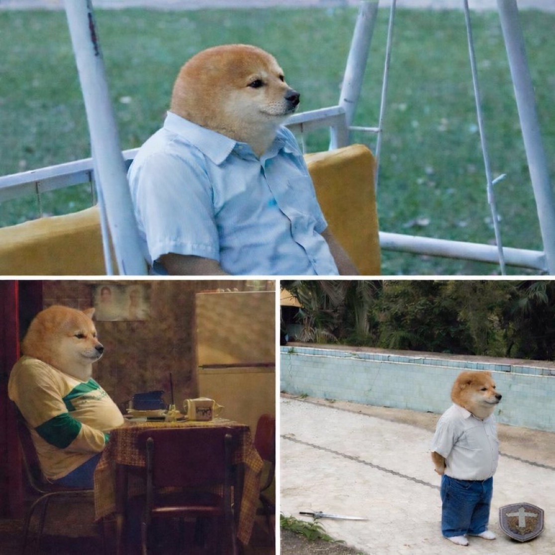 What the dog doing? | 我的刀盾 tweet media