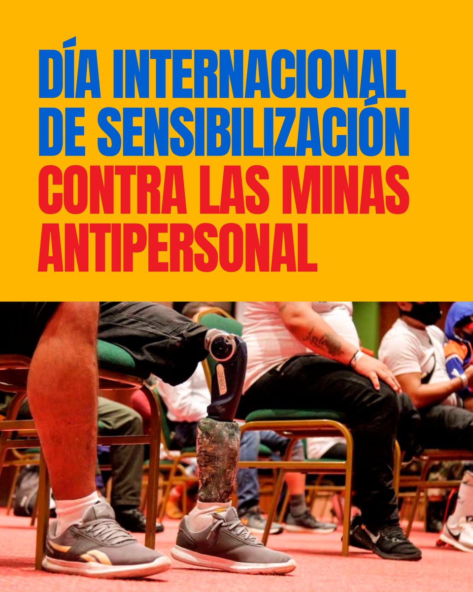 Hoy envío un abrazo solidario a todas las víctimas de minas antipersonales.

En el CAMBIO. SERIO. SEGURO vamos a trabajar para que ningún territorio vuelva a vivir con miedo.
