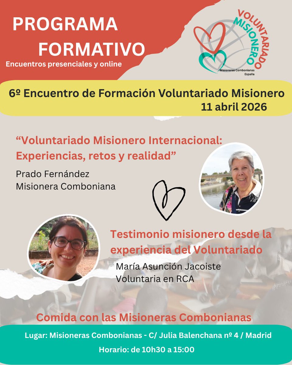 #combonianas 6º Encuentro de formación para el Voluntariado Misionero Internacional