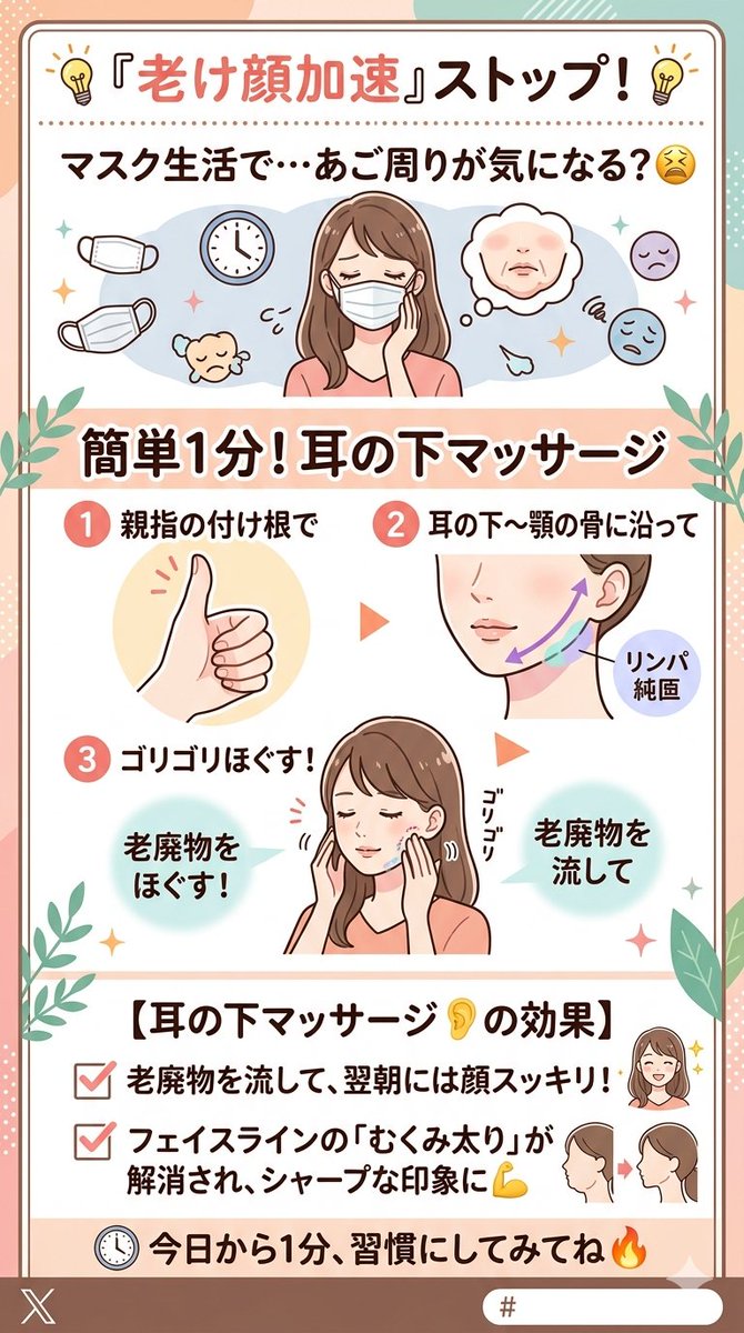 仁!今すぐできるエイジングケア✨ tweet media