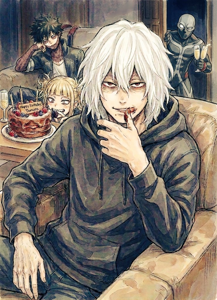 mikaze666's tweet photo. #死柄木弔生誕祭2026
ﾄｩﾜｲｽ「ほら弔、シャンパンだ！高いんだぞこれ！……安物の炭酸水だけどな！」 https://t.co/Ckfcjunj0S