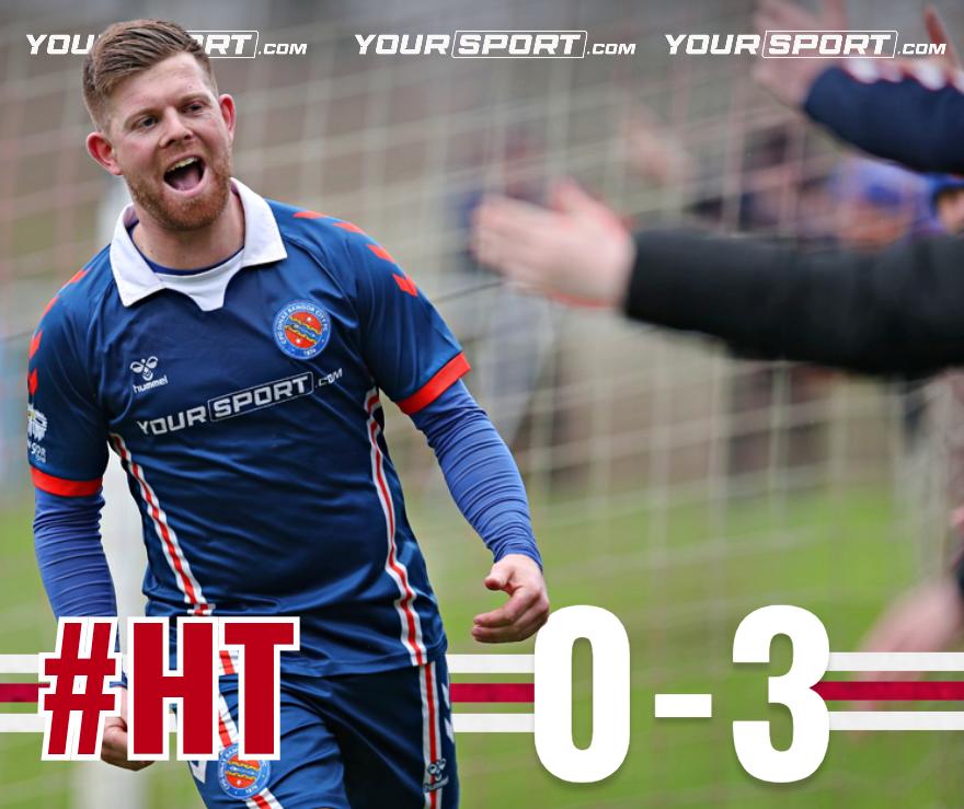 BangorCity_1876's tweet image. 𝐖𝐞 𝐥𝐞𝐚𝐝 𝐛𝐲 𝐭𝐡𝐫𝐞𝐞 𝐚𝐭 𝐭𝐡𝐞 𝐛𝐫𝐞𝐚𝐤... | #HT

Three goals in the opening half ensure we head into the second half with a strong lead here at Cae Seilo...

One for each of the front three, with Corrig McGonigle, Declan McManus and Josh Carey on the scoresheet 💙