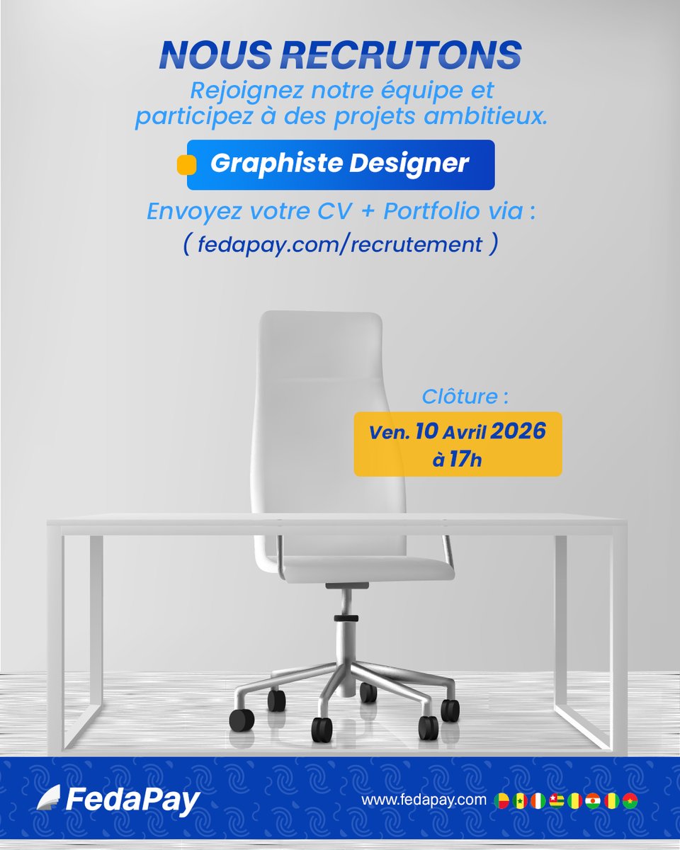 FedaPay SA 🇧🇯🇹🇬🇨🇮🇸🇳🇲🇱🇳🇪🇬🇳 tweet media