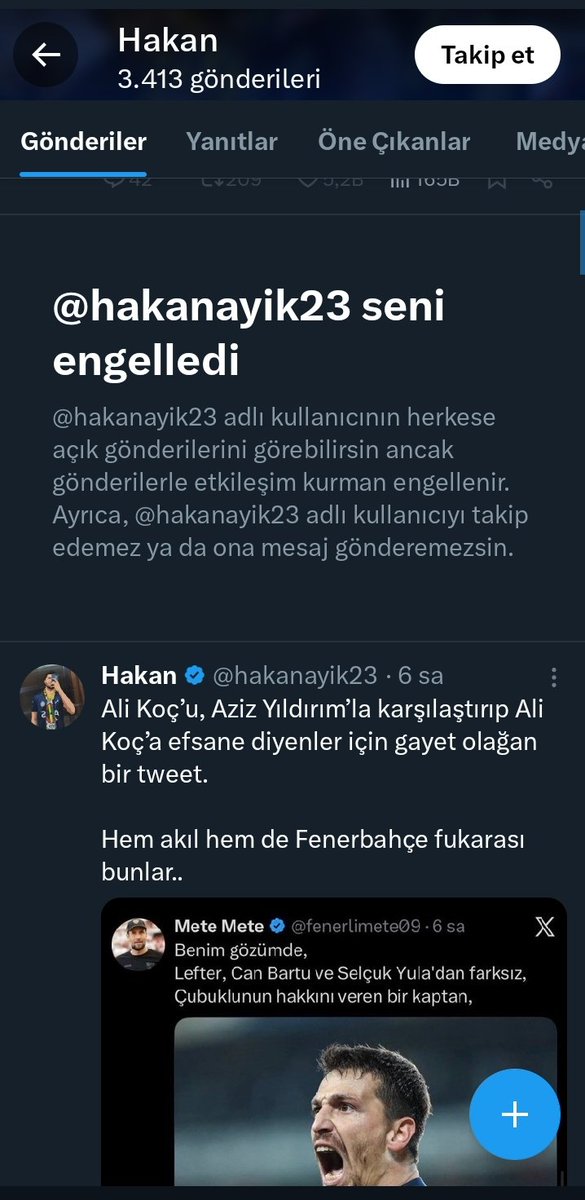 Boyleedepsiz terbiyesiz Fenerbahçe taraftarı görünümlü troller var...Bunlar takıma zarar... Kişiliksiz