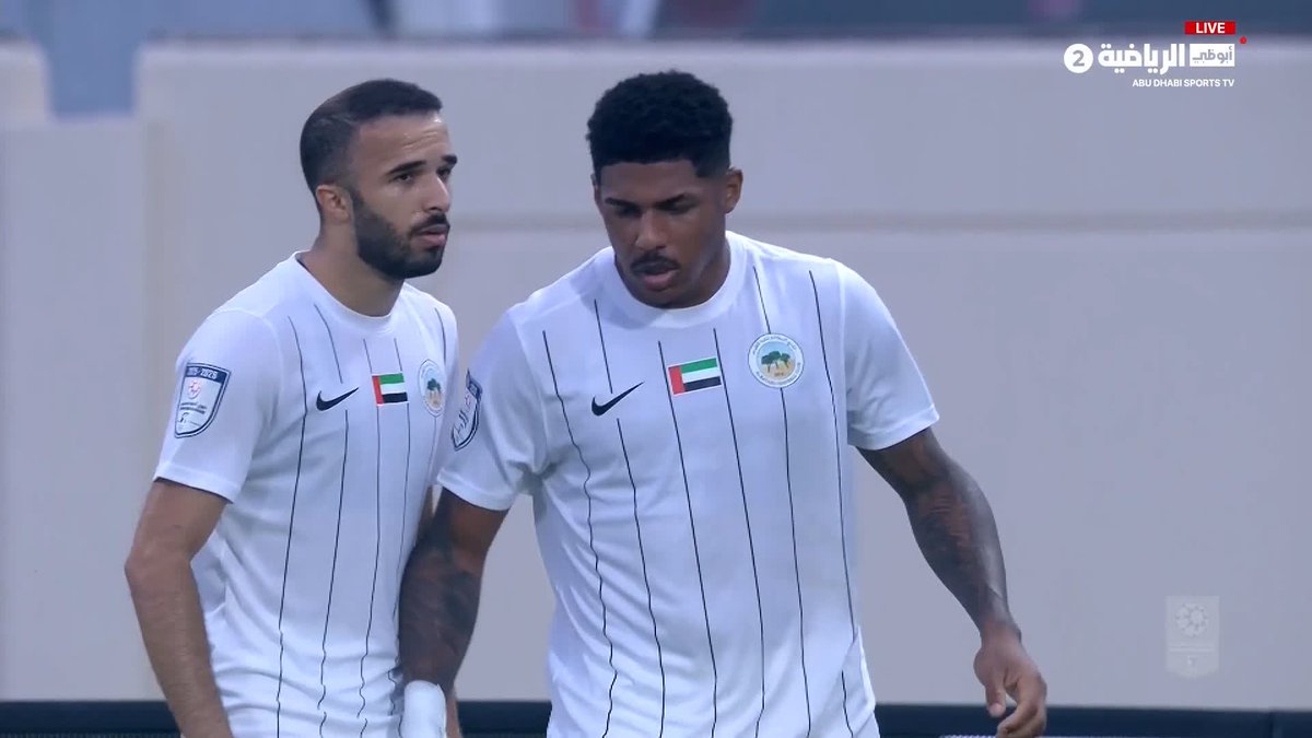 الفارو يسجّل هدف التعادل للبطائح. البطائح _كلباء| #دوري_أدنوك_للمحترفين 