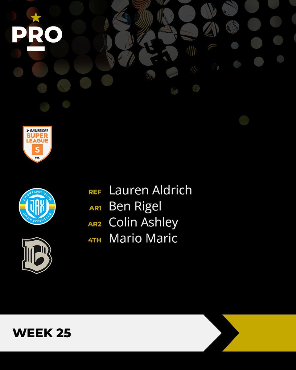 PROreferees's tweet image. ⚽// @sporting_jax vs @_brooklynfcw (2PM ET)

#PRO | #BeHere | #JoinTheMovement | #BrooklynFC