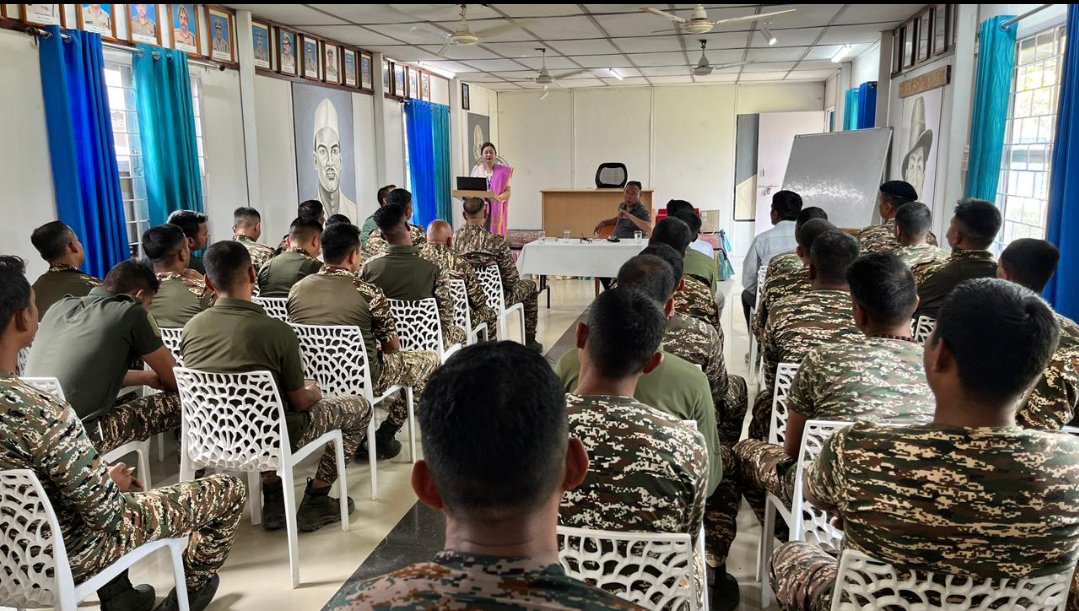 On 04/04/2026 , personnel of 86Bn attended  Cyber Fraud Awareness program held at Unit HQ location of 86BN CRPF  in Lamphelpat, Imphal , Manipur. Staffs of State Bank of India (SBI) N.G. Avenue branch Imphal   shared  information about  do’s and dont’s of  Cyber Fraud.
