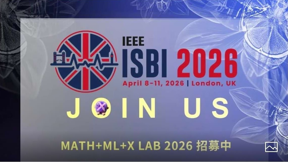 MATH_ML_X_Lab's tweet photo. ���Are you attending ISBI 2026? @IeeeIsbi 👀 
The Math+ML+X Lab is warming up (yes, gradients included).
Come find us, come say hi, exchange ideas, and connect 
Bonus: we’re hiring — so let’s chat! https://t.co/VigrbTipGe