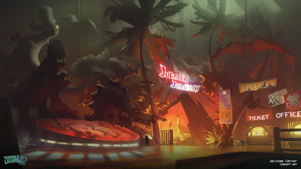 TerribleLzrds's tweet photo. An early concept of Dalton's Welcome Center - the warmth of this remains to catch you off guard. https://t.co/5CvOAIDsuK