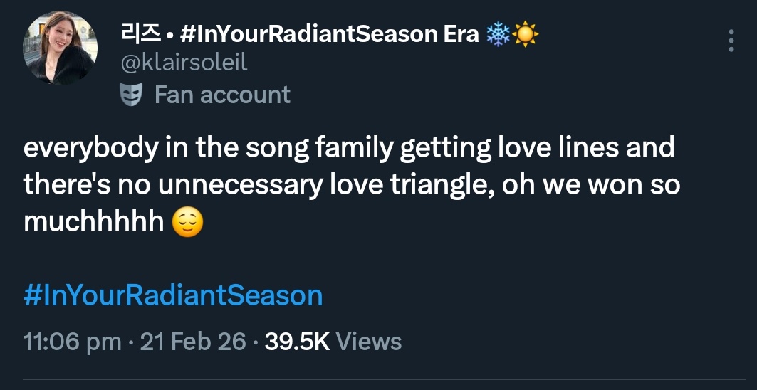 리즈 • #InYourRadiantSeason Era ❄️☀️ tweet media