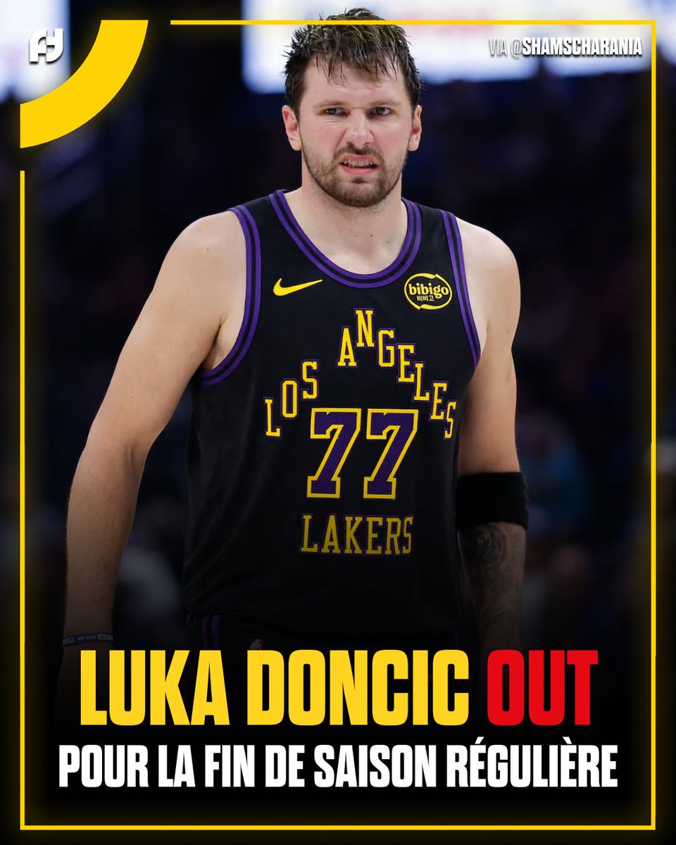 FirstTeam101's tweet image. FIN DE SAISON RÉGULIÈRE POUR LUKA DONČIĆ 🚨🚨

Touché par une élongation de grade 2 à l’ischio-jambier, Luka Dončić va manquer les derniers matchs de saison régulière, et un doute subsiste quant à sa participation aux playoffs.

Ce type de blessure nécessite généralement entre 3