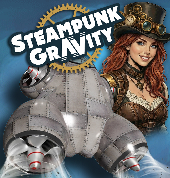 DecayeuxAlain's tweet photo. Behind the scenes of the Steampunk Gravity cover art.

From rough construction lines to the final image.
Here’s a quick look at how the cover came together using Photoshop, Blender, and sketching.

#gamedev #indiedev #gameart #coverart https://t.co/M6NQyTEvks