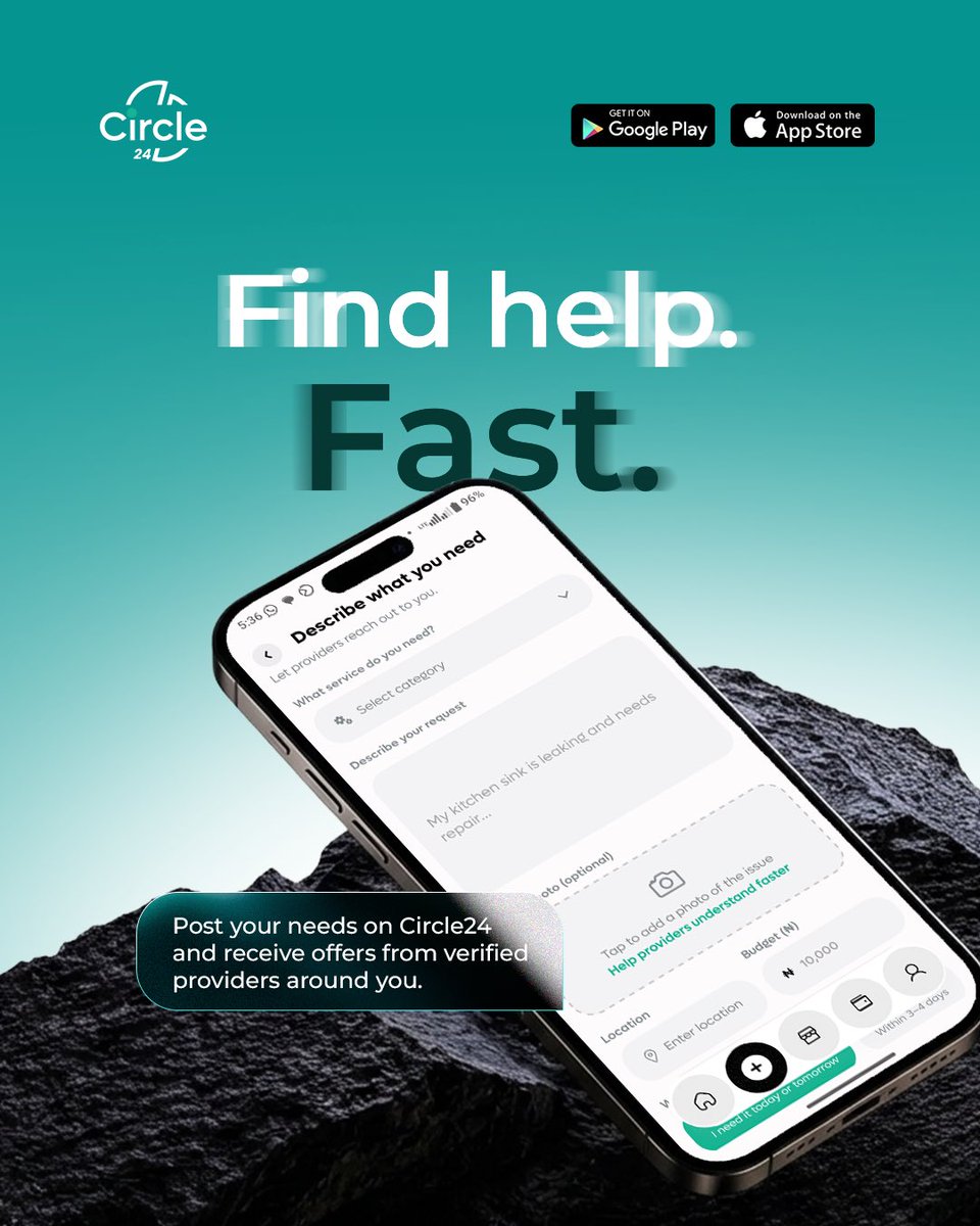 circle24_'s tweet photo. Need something done fast? Circle24 gets you connected in no time ⚡

Whatever category you need — cleaning, beauty, repairs, moving, events, and more — there’s always a pro ready to help.

No endless searching. No waiting around.  
Just fast access to trusted service providers when you need them most.

Find help fast. Book with confidence. Get it done with Circle24.

#FindHelpFast #TrustedPros #BookInOneClick #ServiceMarketplace #OnDemandServices